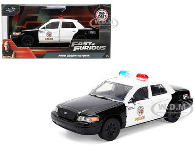 Ford Crown Victoria LAPD (Los Angeles Police Department) Black and White The Fast and the Furious (2001) Movie Fast & Fur...