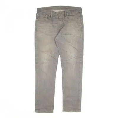 LEVI'S 511 Jeans Grey Denim Slim Straight Mens W20 L30