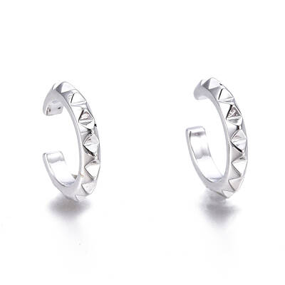 Brass Cuff Earrings