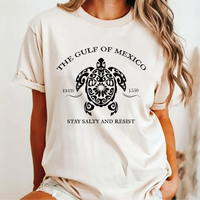 The Gulf Of Mexico Shirt, Gulf Coast Tee, Stay Salty and Resist Shirt, Mexico Beach Shirt, Texas Alabama Florida Beach Shirt,...