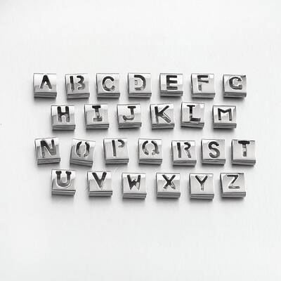 Tarnish Resistant 201 Stainless Steel Slide Charms