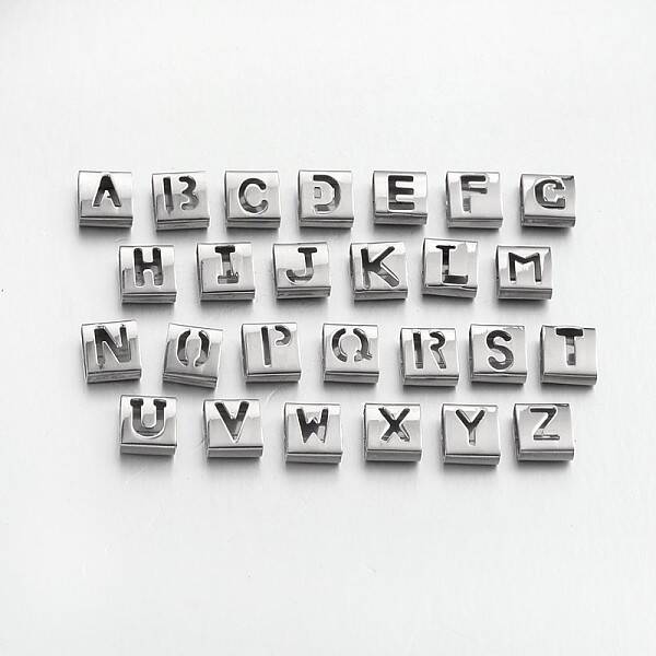 Tarnish Resistant 201 Stainless Steel Slide Charms