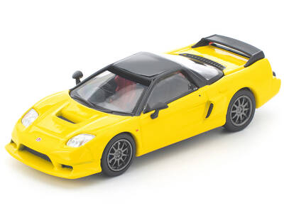 Honda NSX-R RHD (Right Hand Drive) Custom Yellow with Black Top 1/64 Diecast Model Car by Pop Race