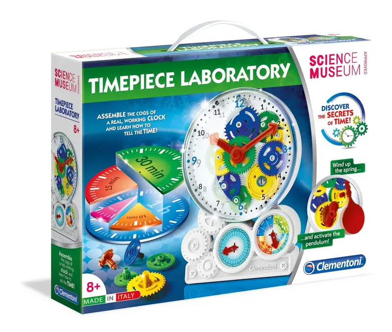 Clementoni, How Is Work Clock, Construction Set, 61763, unisex, 8+ years