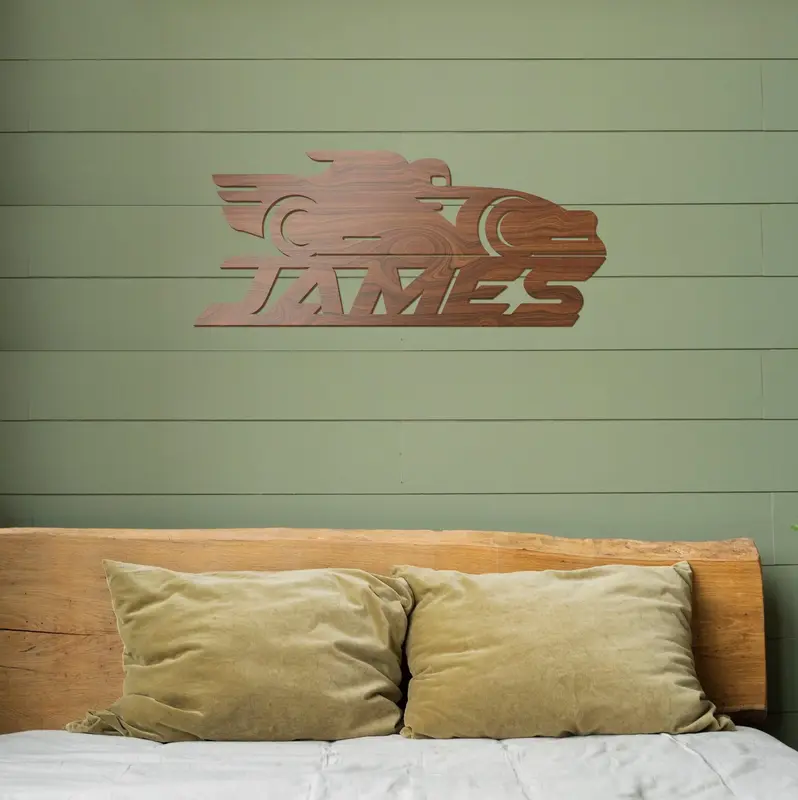 Race Car Name Wood Sign