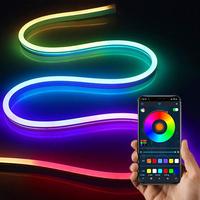USB Powered LED RGB Color Changing LED Strip Light With App Control, Ambient Light For TV, Computer, Bedroom & Living Room, ...