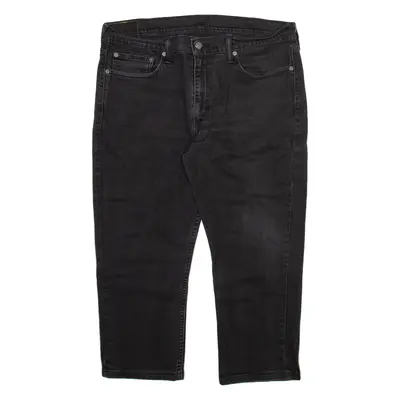 LEVI'S 514 Jeans Mens Grey Regular Straight Stone Wash W38 L22