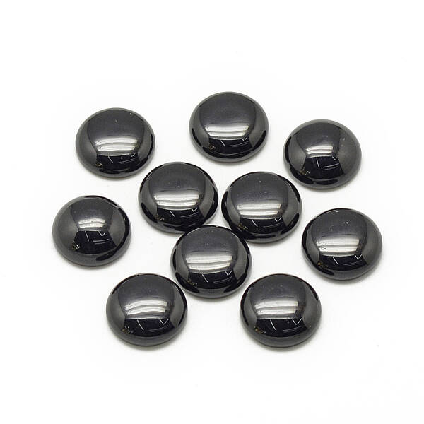 Synthetic Black Stone Cabochons