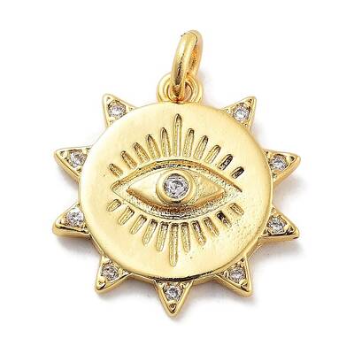 Rack Plating Brass Micro Pave Cubic Zirconia Pendants