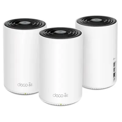 TP-Link WiFi 6E Tri-band Mesh System with 2.5G WAN/LAN 3-Pack