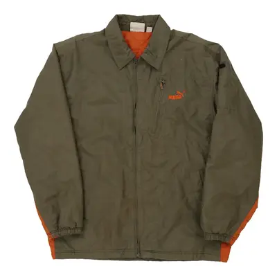 Vintage Puma Jacket - XL Green Polyester