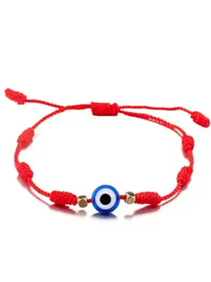 Unisex Summer Simple Style Bracelet with Eye Design,Exquisite Braided Bracelet with Round Charm, Elegant All-match Fashion A...