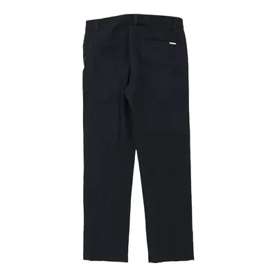 Calvin Klein Trousers - 35W 31L Navy Cotton Blend