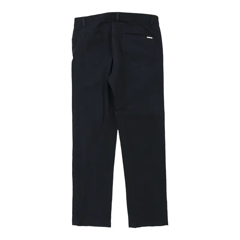 Calvin Klein Trousers - 35W 31L Navy Cotton Blend