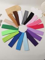 Solid Color Hair Band, Sweat-absorbing Elastic Hair Band for Women & Girls, Minimalist Headwear Suitable for Thick Hair