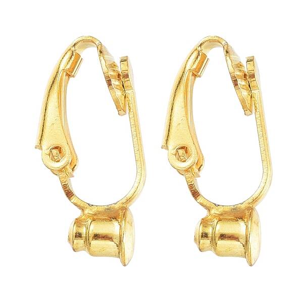 Brass Clip-on Earring Converters Findings