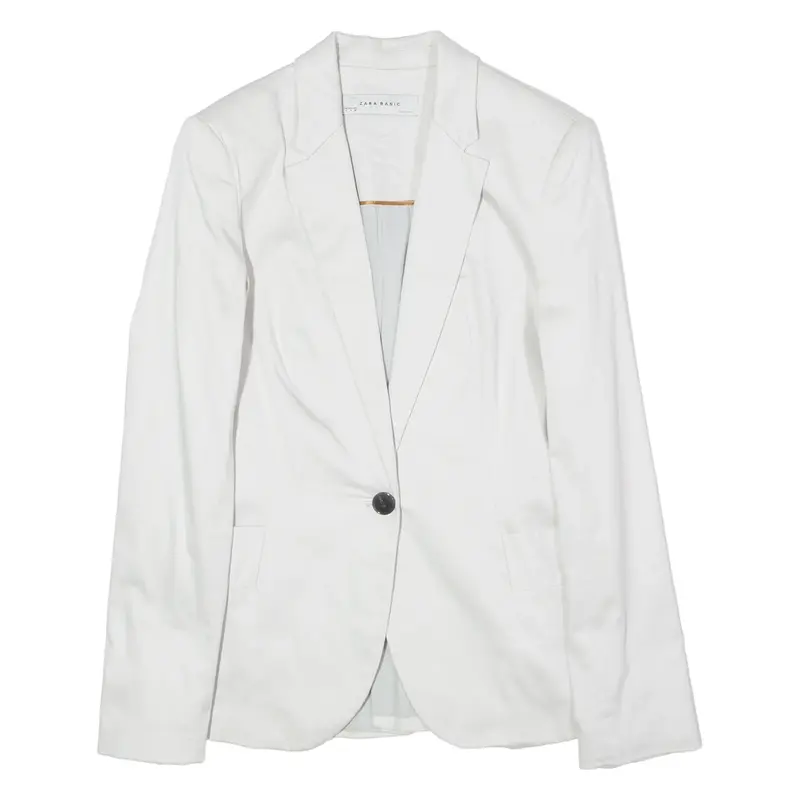 ZARA Womens Blazer Jacket Cream S