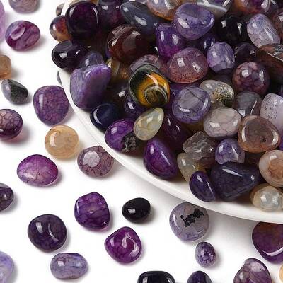 Dyed & Heated Natural Agate Beads