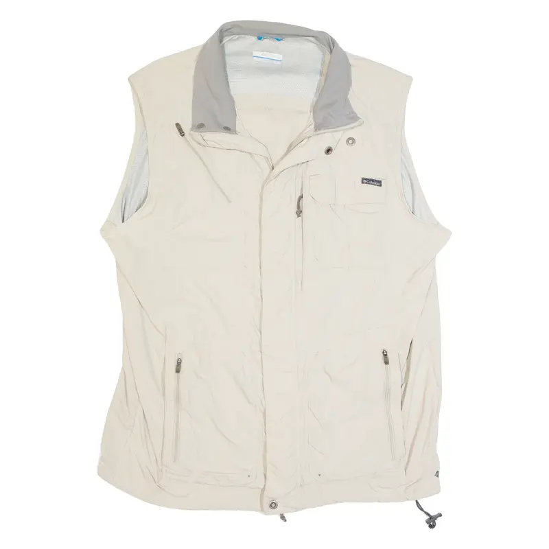 COLUMBIA Utility Mens Waistcoat Cream L