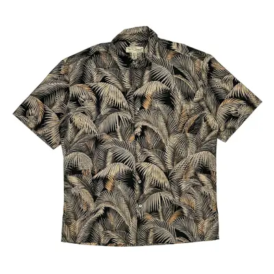 Made In Usa Tori Richard Hawaiian Shirt - Medium Brown Cotton