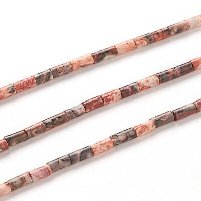 Natural Leopard Skin Jasper Beads Strands