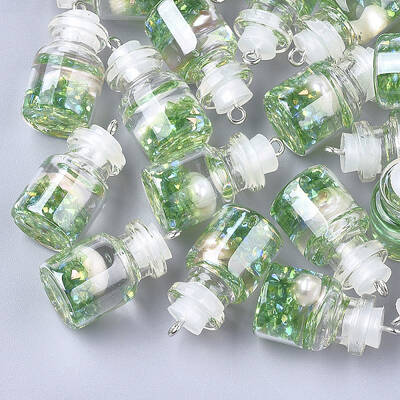 Glass Bottle Pendants