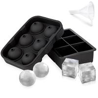 Multi-grid Ice Cube Container, Silicone Ice Cube Tray, Ice Ball Mold For Freezer, Practical Kitchen Gadgets For Home Use, Kit...