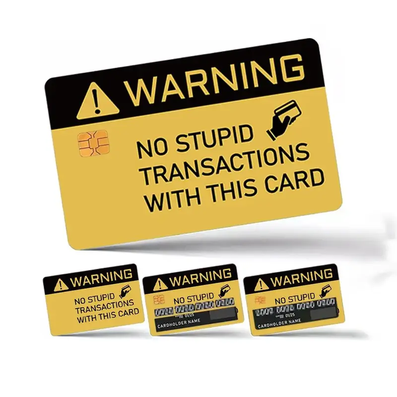 Credit Card Sticker, No Residue Sticker for Credit Card Debit Card Transportation Card Key Card, Waterproof & Scratch Resista...