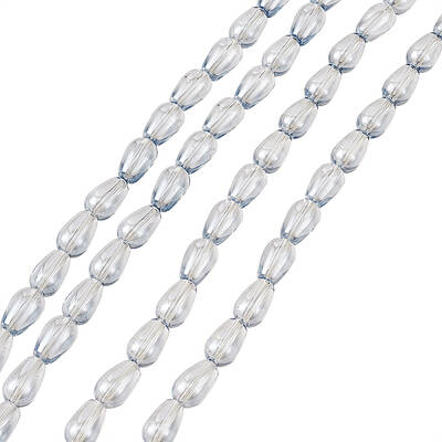Electroplate Transparent Glass Beads Strands