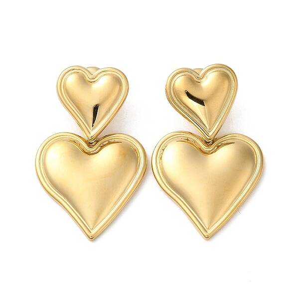 304 Stainless Steel Dangle Stud Earrings
