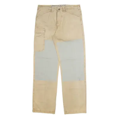 MURPHEYS&NYE Cargo Mens Trousers Beige Regular Straight W34 L35