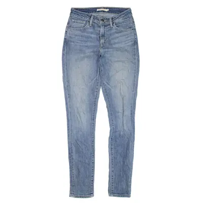 LEVI'S 721 High Rise Jeans Blue Denim Slim Skinny Womens W25 L30
