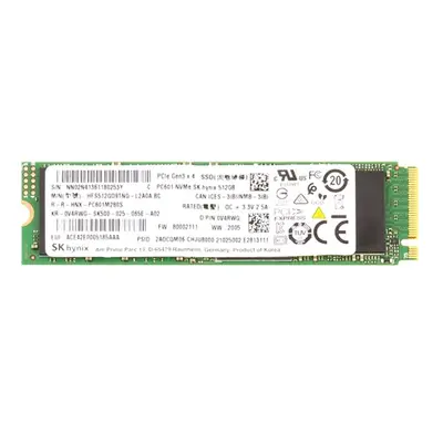 Dell V4RWG | 512GB PCI Express NVMe 3.0 x4 M.2 2280 Solid State Drive