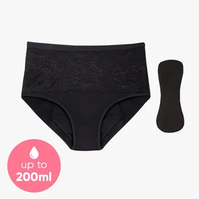 Ultimate Absorbency Leakproof Underwear (Black)
