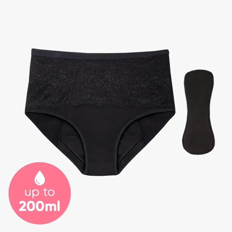Ultimate Absorbency Leakproof Underwear (Black)