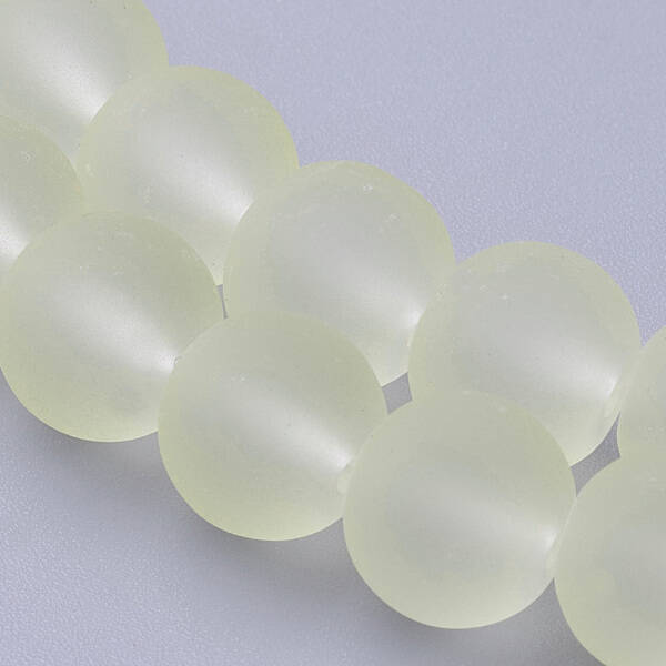 Transparent Glass Bead Strands