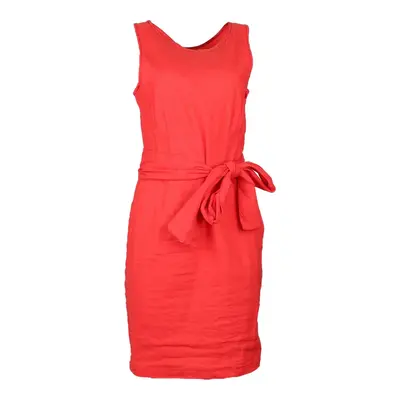 Armani Jeans Mini Dress - Medium Red Linen Blend