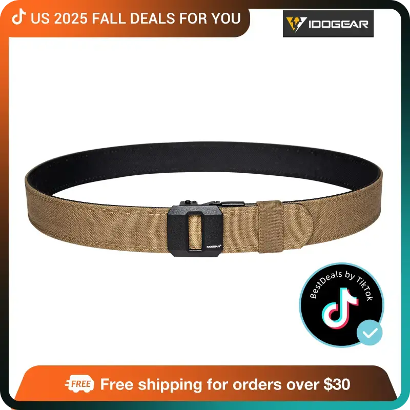 [FallDealsForYou] IDOGEAR Men's EDC 1.5 Ratchet Nylon Belt for Various Trouser Styles CCW Belts 3430