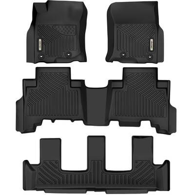 OEDRO Floor Mats for 2013-2024 Toyota 4Runner, Includes 1st and 2nd 3rd Row Full Set Liners