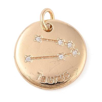 Brass with Clear Cubic Zirconia Pendants