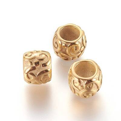 304 Stainless Steel European Beads