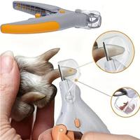 LED Light Pet Nail Clipper- Trimming Cats & Dogs Nails & Claws, 5X Magnification Trimmer, Scissor Safe, Vets Recommended Groo...