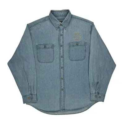 Harley Davidson Harley Davidson Denim Shirt - Large Blue Cotton