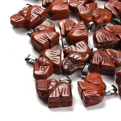 Natural Red Jasper Pendants