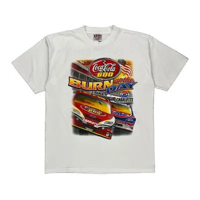 Coca-Cola 600 Bayside Nascar T-Shirt - XL White Cotton