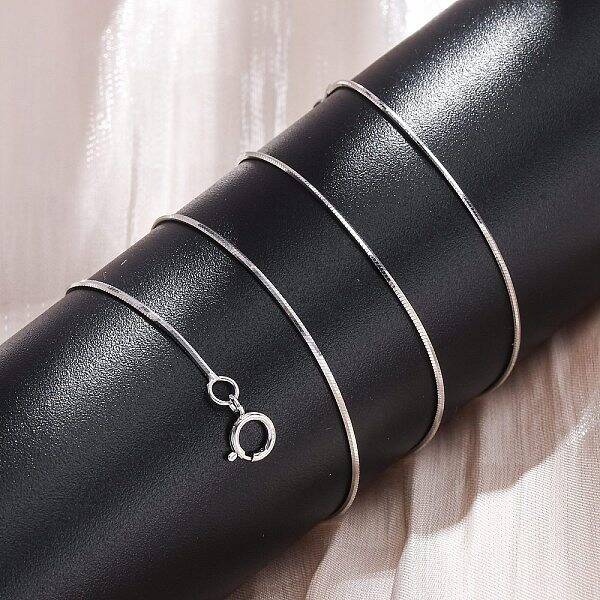 Anti-Tarnish 925 Sterling Silve Snake Chain Necklaces