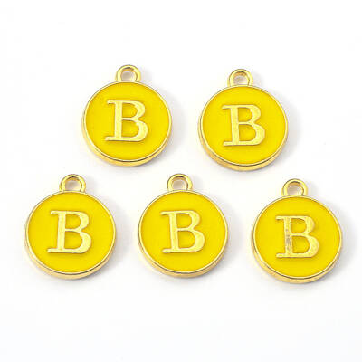 Golden Plated Alloy Enamel Charms