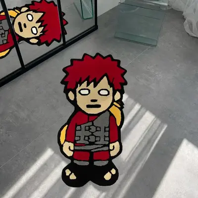 Cartoon Character Pattern Floor Mat, Non-slip Soft Floor Carpet, Cartoon Pattern Rug, Washable Floor Mat for Home Living Room...