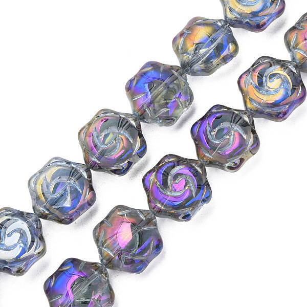 Electroplate Glass Beads Strands