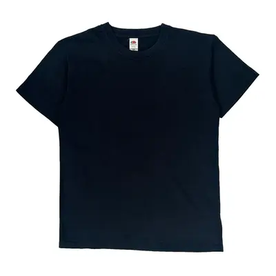 Fruit Of The Loom T-Shirt - Medium Black Cotton